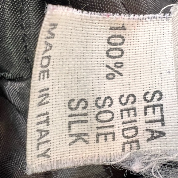 Vintage Silk Italian Cropped Equestrian Horsebit quilted Vest - Picture 11 of 12